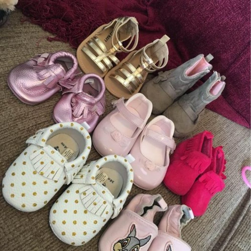Seven Pair Baby Shoes